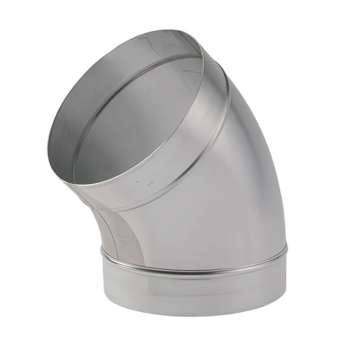 160mm 45 Degree Bend Galvanised Spiral Duct RED8-6