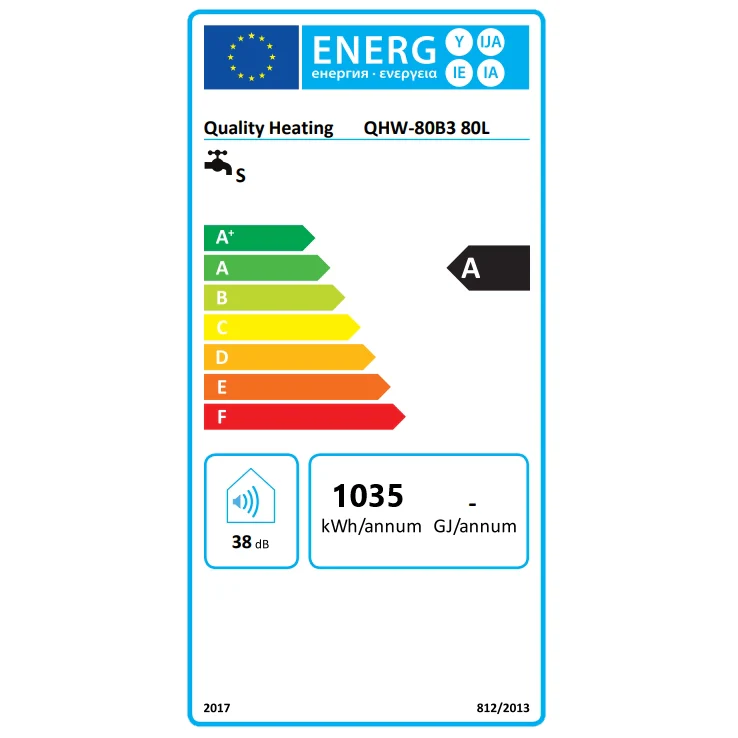 80 Litre QH Flat A-rated Electric Storage Water Heater WiFi Stainless steel tank - Image 10