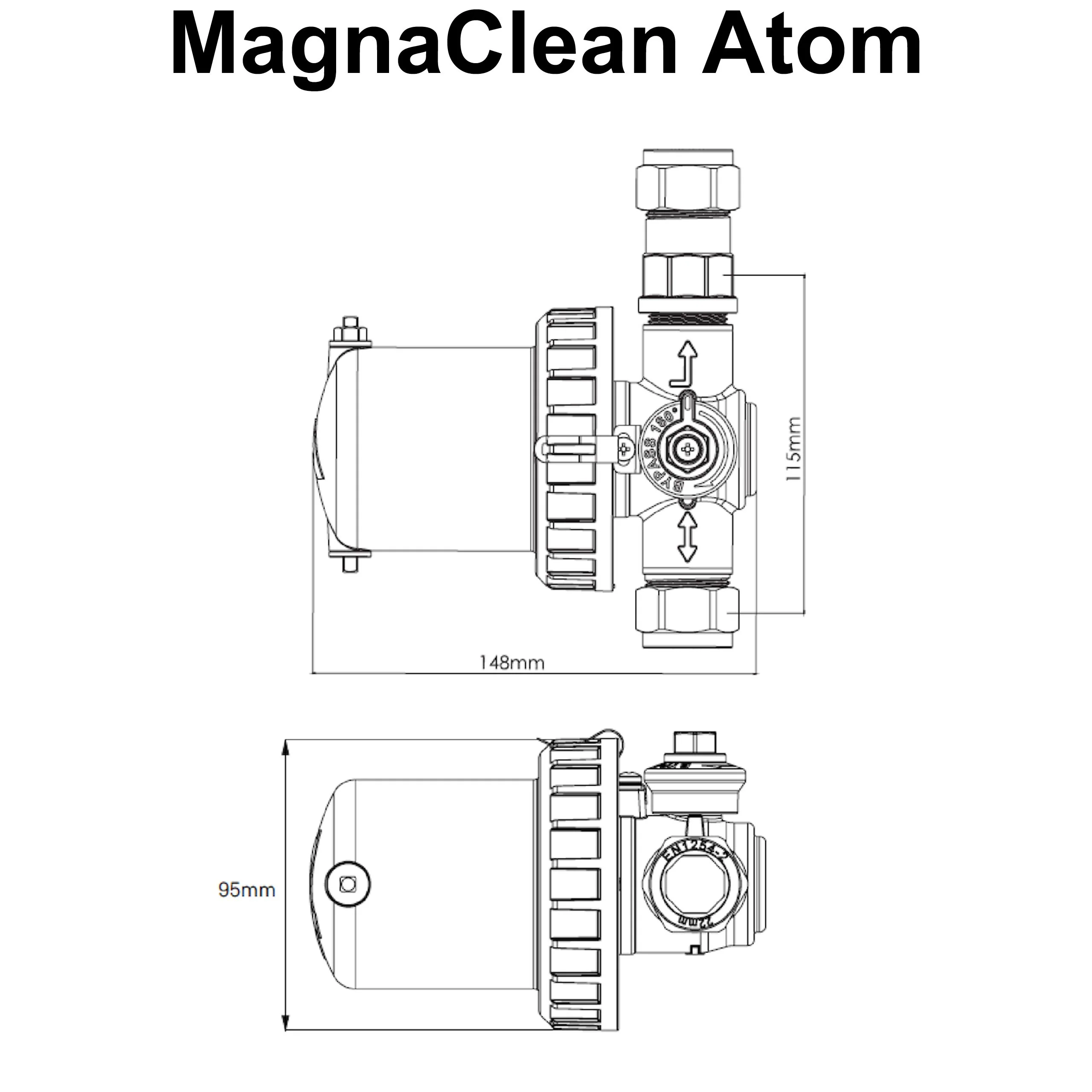 ADEY MagnaClean Atom System Filter 22mm Ultra-Compact - Image 4
