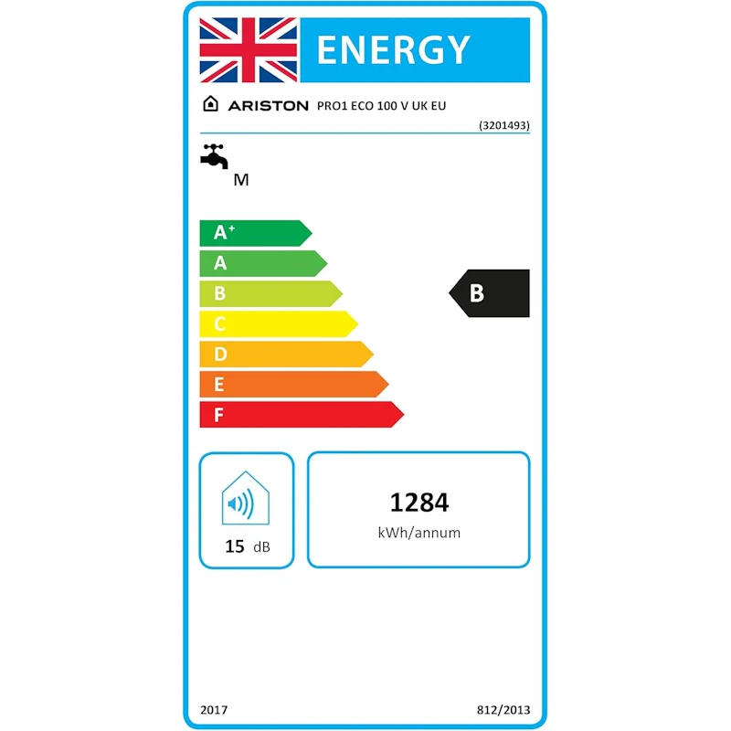 Ariston Pro1 Eco 100L Unvented Electric Storage Water Heater c/w Unvented Kit — 3kW ErP B - Image 7