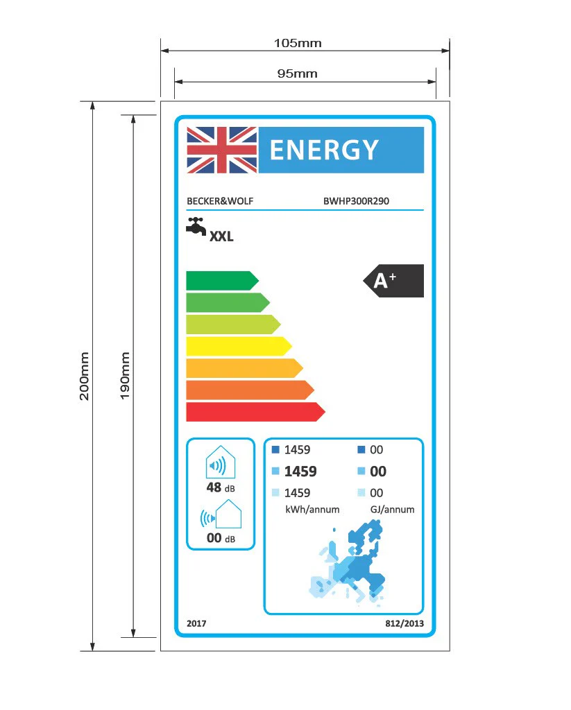 Becker & Wolf 300L Floor Standing Heat Pump Water Heater R290 – BWHP300R290 – A+ Rated – WiFi – G3 Kit – Largest Domestic Model - Image 6