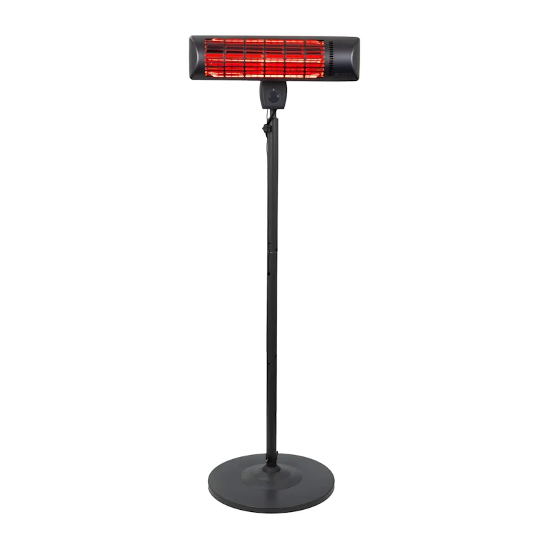 Eurom Q-Time Golden 1800S Patio Heater with Stand - Image 2