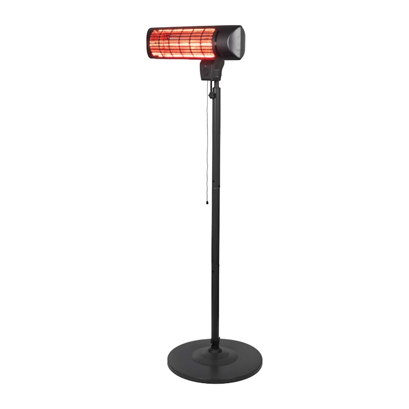 Eurom Q-Time Golden 1800S Patio Heater with Stand - Image 3