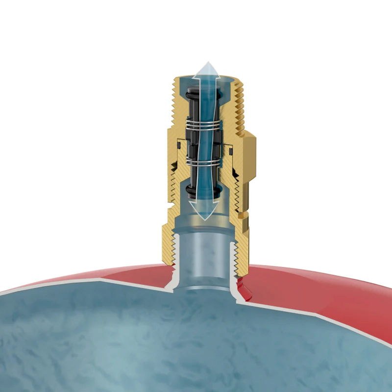 Flamco Flexfast Expansion Vessel Service Valve - 3/4 - Image 4