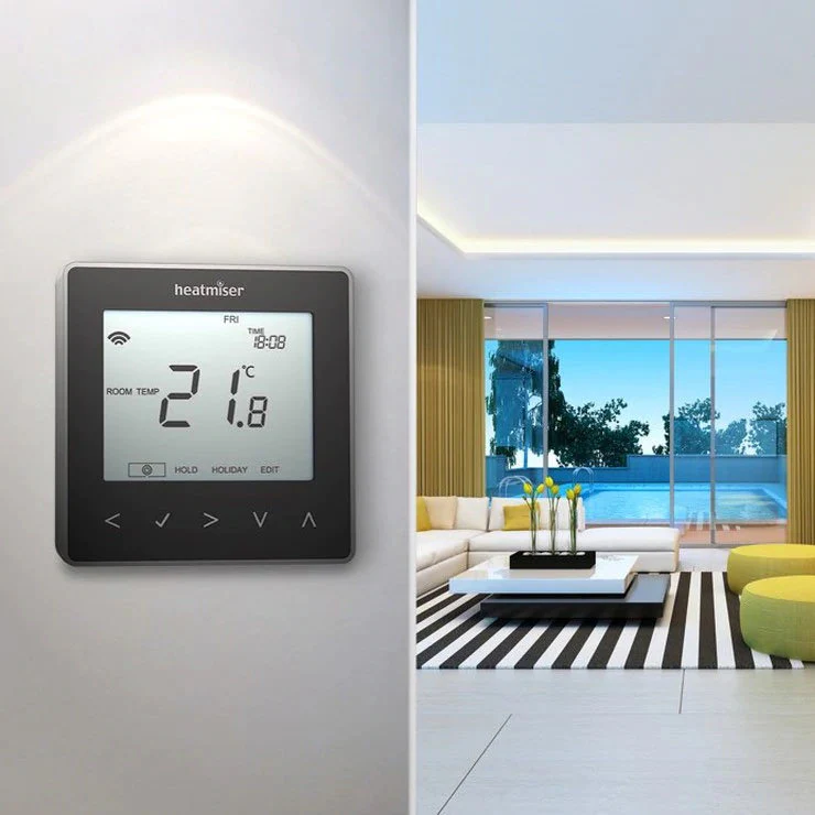 Heatmiser neoStat WiFi Thermostat Black Carbon - Image 2
