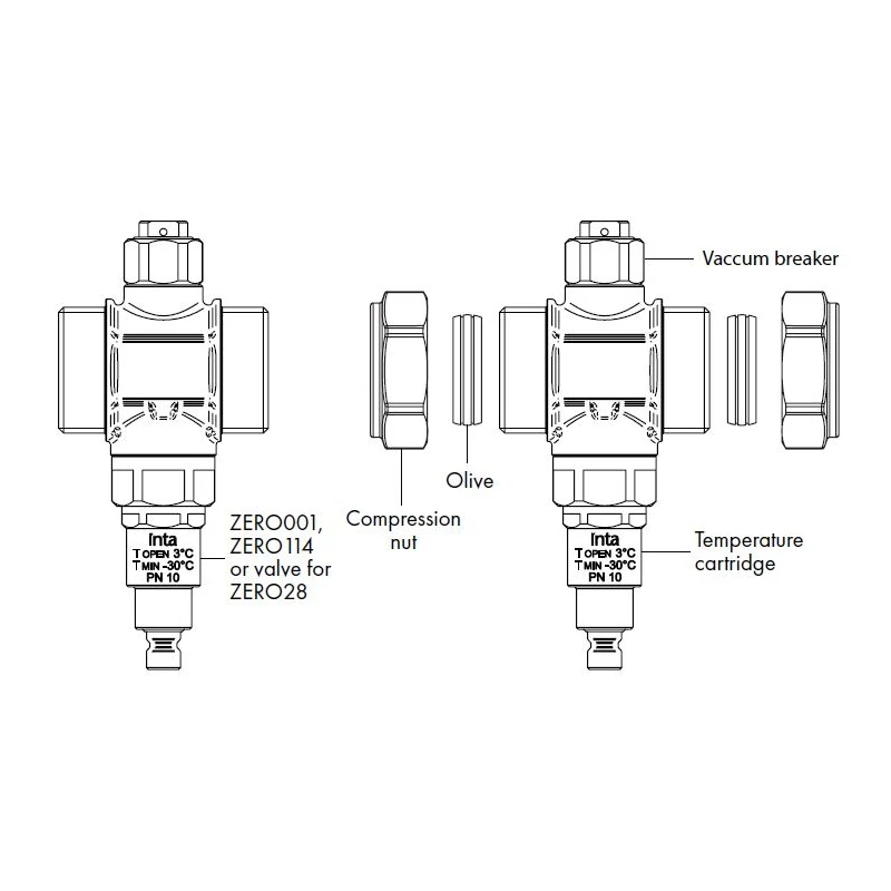 Intatec ZERO114 Heat Pump Anti Freeze Valve – 1¼" Male BSP - Image 2