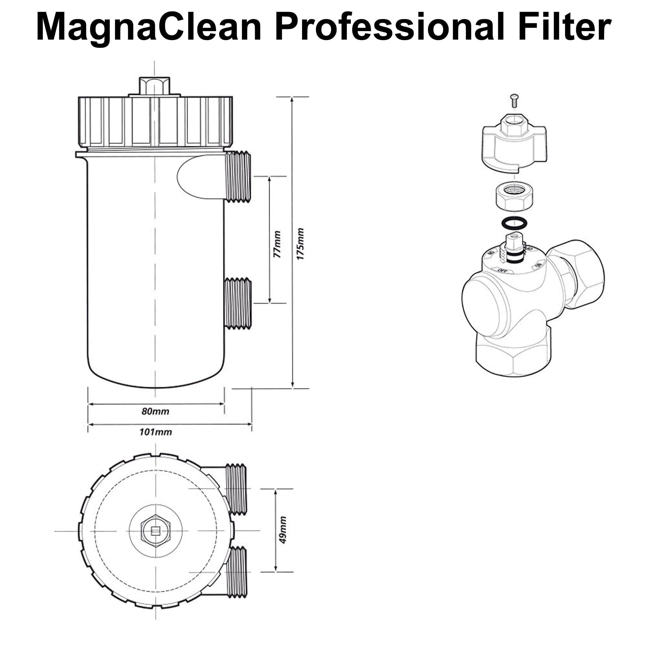 ADEY MagnaClean Professional 1 Chemical Pack 22mm – Filter + MC1+ Protector + MC3+ Cleaner - Image 3