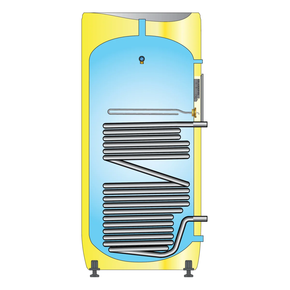 OSO Delta GeoCoil DGC200 200L Heat Pump Cylinder - Image 2