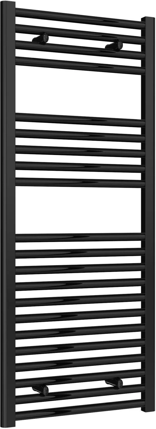 Reina Diva AG50120BF Black Flat Towel Rail 500mm x 1200mm - Image 2