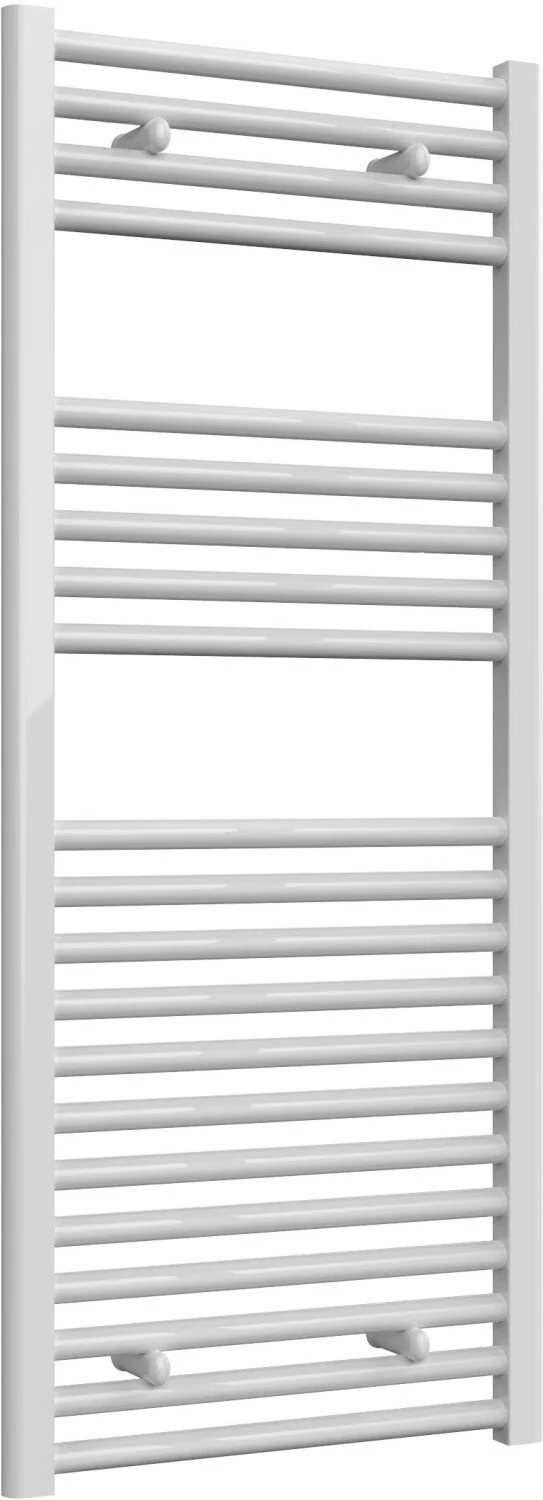 Reina Diva AG50120WF White Flat Towel Rail 500mm x 1200mm - Image 2
