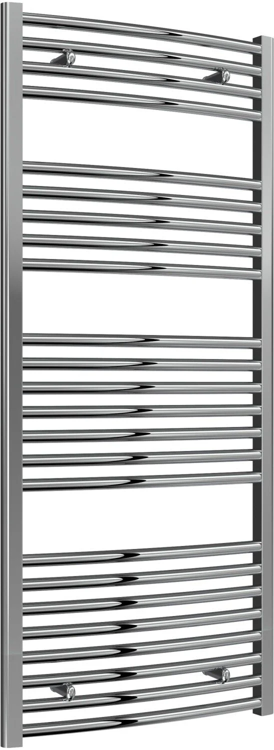 Reina Diva AG60140CC Chrome Curved Towel Rail 600mm x 1400mm - Image 3