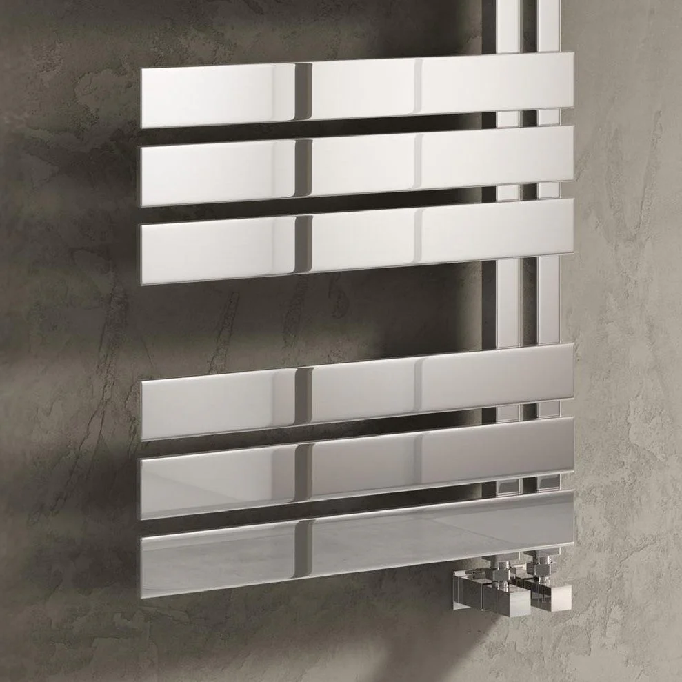 Reina Ricadi RNS-RC5114 Polished Stainless Steel Towel Radiator 500mm x 1140mm - Image 2
