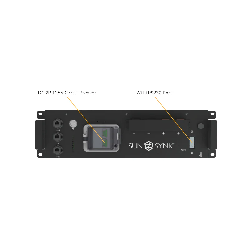 Sunsynk 5.32kWh IP65 LiFePO4 Battery Complete with Isolator and Cables — SUN-BATT-5.32 — Wall Mounted Solar Storage - Image 4