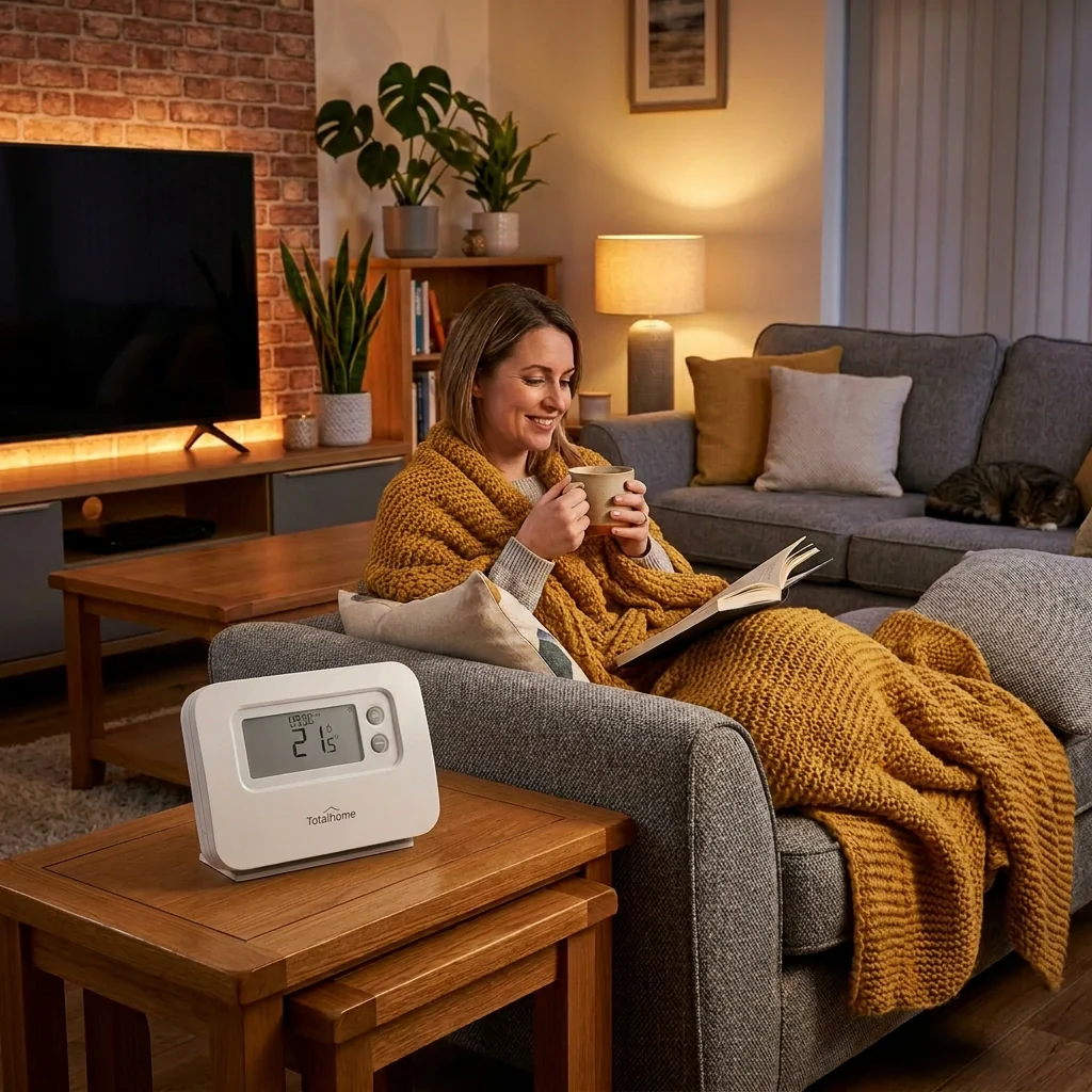 Totalhome TTHWFP Wireless 7 Day Programmable Room Thermostat - Replaces Honeywell CM927 CM921 CM727 - Image 2