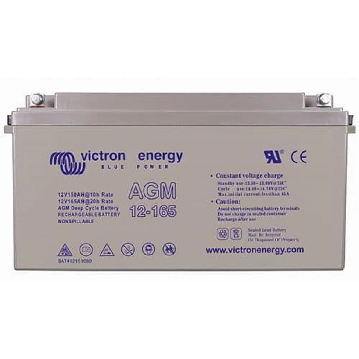 Victron 12V 165Ah AGM Deep Cycle High Current Flow Battery - BAT412151084 - Image 7