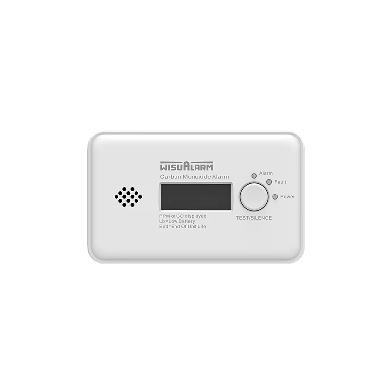 Wisualarm Carbon Monoxide Alarm | 10-Year Sealed Battery | LCD Display