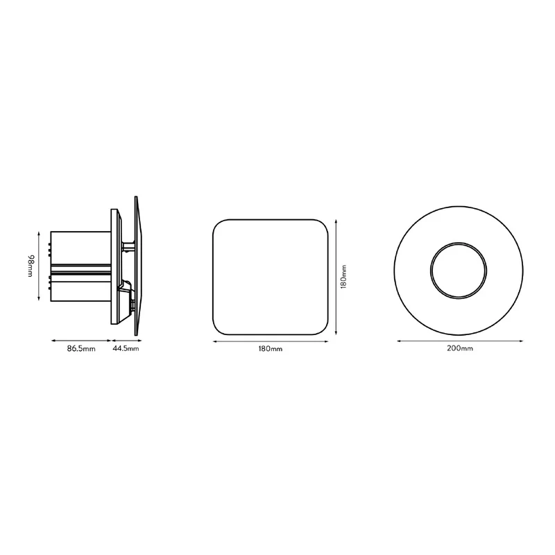 Xpelair Simply Silent Illumi LED Shower Fan SSISFC 100mm Timer 93087AW - Image 6